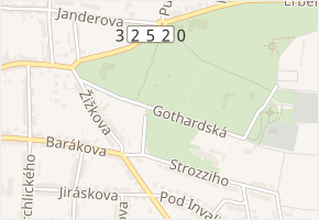 Gothardská v obci Hořice - mapa ulice