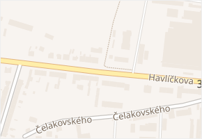 Havlíčkova v obci Hořice - mapa ulice