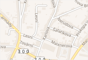 Karlova v obci Hořice - mapa ulice