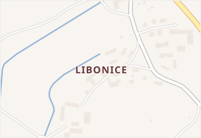 Libonice v obci Hořice - mapa části obce