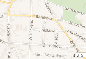 Macharova v obci Hořice - mapa ulice