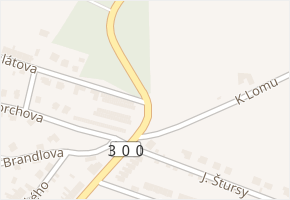 Maixnerova v obci Hořice - mapa ulice
