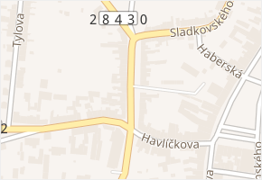 Palackého náměstí v obci Hořice - mapa ulice