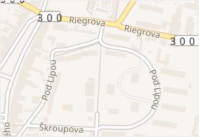 Pod Lipou v obci Hořice - mapa ulice
