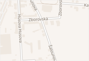 Šalounova v obci Hořice - mapa ulice