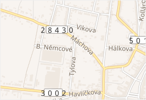 Tylova v obci Hořice - mapa ulice