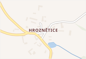 Hroznětice v obci Hořice - mapa části obce