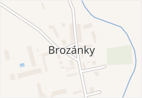 Brozánky v obci Hořín - mapa části obce