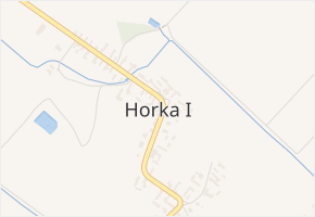 Horka I v obci Horka I - mapa části obce