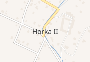 Horka II v obci Horka II - mapa části obce