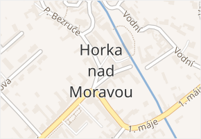 Horka nad Moravou v obci Horka nad Moravou - mapa části obce