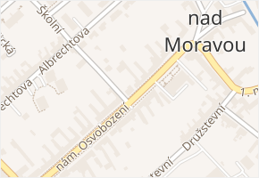 nám. Osvobození v obci Horka nad Moravou - mapa ulice