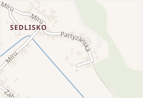 Partyzánská v obci Horka nad Moravou - mapa ulice