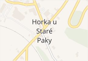 Horka u Staré Paky v obci Horka u Staré Paky - mapa části obce
