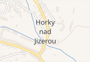 Horky nad Jizerou v obci Horky nad Jizerou - mapa části obce