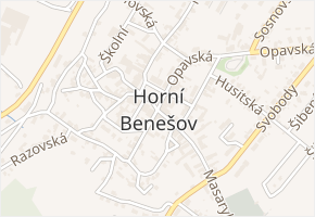 Horní Benešov v obci Horní Benešov - mapa části obce