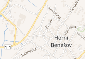 Kamenná v obci Horní Benešov - mapa ulice