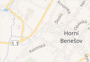 Kopečná v obci Horní Benešov - mapa ulice