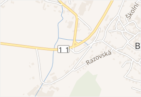 Národní třída v obci Horní Benešov - mapa ulice