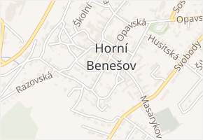 P. Bezruče v obci Horní Benešov - mapa ulice
