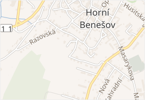 Pod Hudberkem v obci Horní Benešov - mapa ulice