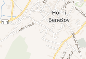 Polní v obci Horní Benešov - mapa ulice