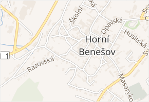 Příčná v obci Horní Benešov - mapa ulice