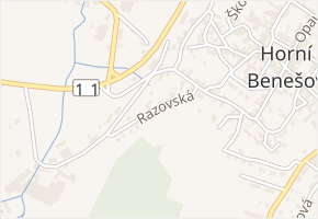 Razovská v obci Horní Benešov - mapa ulice