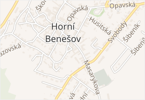 Rožní v obci Horní Benešov - mapa ulice
