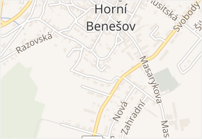 Staroměstská v obci Horní Benešov - mapa ulice