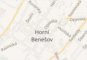 Úzká I. v obci Horní Benešov - mapa ulice