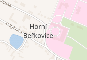 Horní Beřkovice v obci Horní Beřkovice - mapa části obce