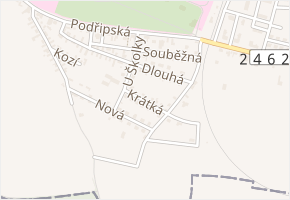 Krátká v obci Horní Beřkovice - mapa ulice