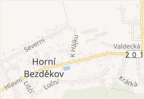 K Hájku v obci Horní Bezděkov - mapa ulice