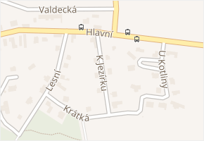 K Jezírku v obci Horní Bezděkov - mapa ulice