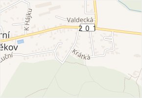 Lesní v obci Horní Bezděkov - mapa ulice