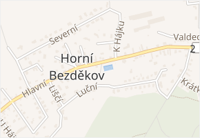 Na Hatích v obci Horní Bezděkov - mapa ulice