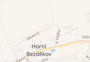 Nová v obci Horní Bezděkov - mapa ulice