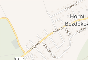 Polní v obci Horní Bezděkov - mapa ulice