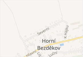Severní v obci Horní Bezděkov - mapa ulice