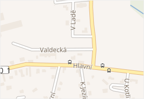 Valdecká v obci Horní Bezděkov - mapa ulice