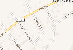 Žlábecká v obci Horní Bezděkov - mapa ulice