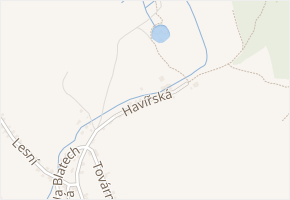 Havířská v obci Horní Blatná - mapa ulice