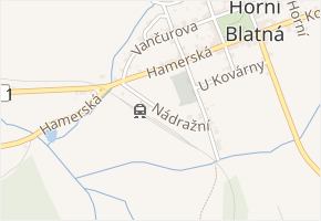 Nádražní v obci Horní Blatná - mapa ulice