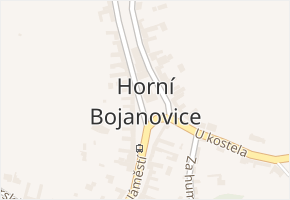 Horní Bojanovice v obci Horní Bojanovice - mapa části obce