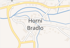 Horní Bradlo v obci Horní Bradlo - mapa části obce