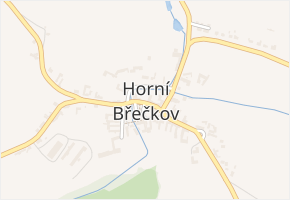 Horní Břečkov v obci Horní Břečkov - mapa části obce