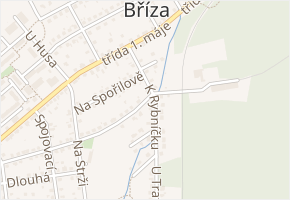 U Stadionu v obci Horní Bříza - mapa ulice