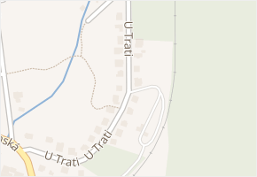 U Trati v obci Horní Bříza - mapa ulice