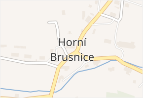 Horní Brusnice v obci Horní Brusnice - mapa části obce